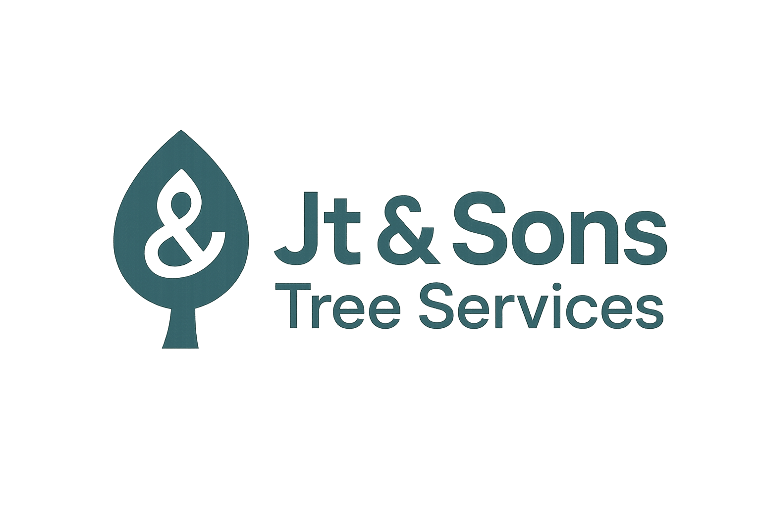 jt & sons tree services logo upscaled transparent